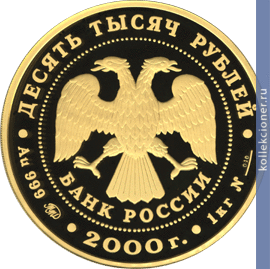 Full 10000 rubley 2000 goda snezhnyy bars