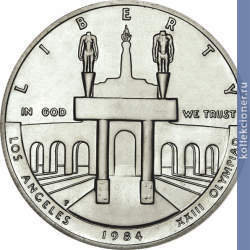 Full 1 dollar 1984 goda olimpiada 1984 goda v los anzhelese kolizeum