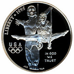 Thumb 1 dollar 1995 goda xxvi olimpiada gimnastika