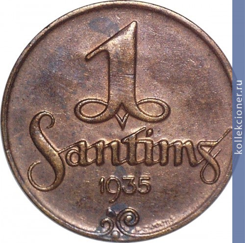 Full 1 santim 1935 goda