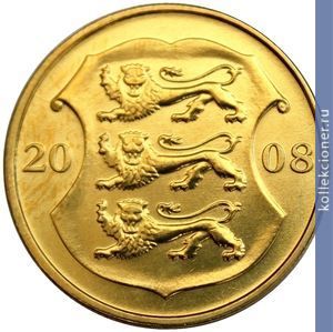 Full 1 krona 2008 goda 90 let estonskoy respublike