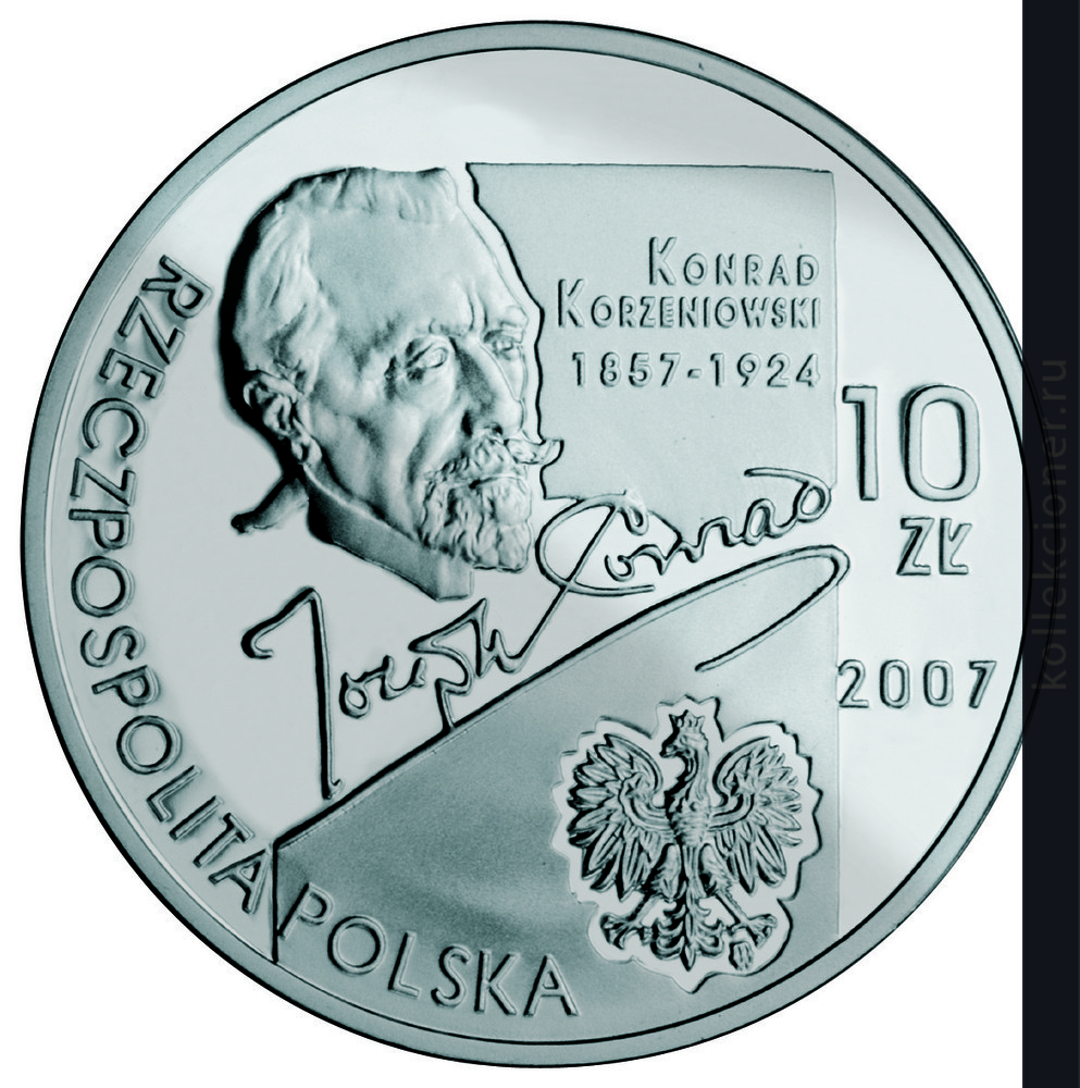 Full 10 zlotyh 2007 goda yuzef kozhenyovskiy dzhozef konrad