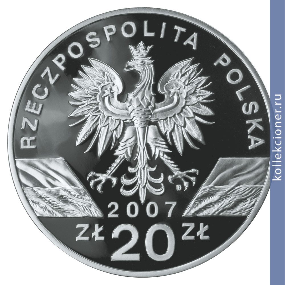 Full 20 zlotyh 2007 goda dlinnomordyy tyulen
