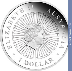 Full 1 dollar 2013 goda avstraliyskiy opal kenguru