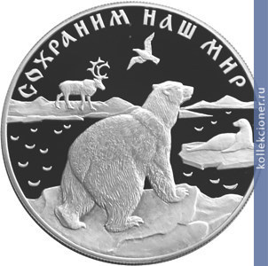 Full 25 rubley 1997 goda polyarnyy medved