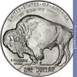 Full 1 dollar 2001 goda amerikanskiy bizon