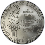 Thumb 1 dollar 1996 goda xxvi olimpiada greblya
