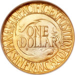 Thumb 1 dollar 1915 goda mezhdunarodnaya panamo tihookeanskaya vystavka