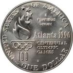 Thumb 1 dollar 1996 goda xxvi olimpiada tennis