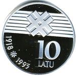 Thumb 10 latov 1993 goda 75 let gosudarstvennosti latvii