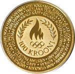 Thumb 100 kron 2004 goda estonskie olimpiyskie zolotye medalisty