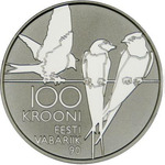 Thumb 100 kron 2008 goda 90 let estonskoy respubliki