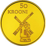 Thumb 50 kron 2008 goda 90 let estonskoy respubliki