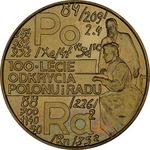 Thumb 2 zlotyh 1998 goda 100 letie otkrytiya poloniya i radiya