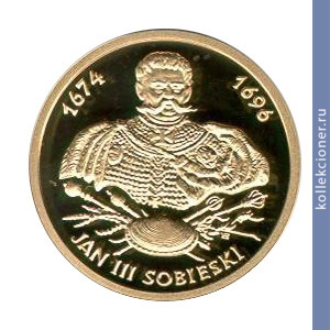 Full 100 zlotyh 2001 goda jan iii sobieski 1674 1696