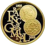 Thumb 100 evro 2003 goda 200 let frantsuzskoy monetnoy reforme 1803 g