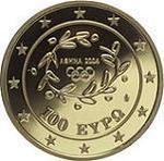 Thumb 100 evro 2004 goda olimpiyskiy ogon na stadione