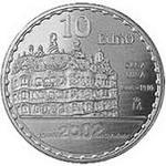 Thumb 10 evro 2002 goda 150 let antonio gaudi kasa mila