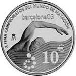 Thumb 10 evro 2003 goda chempionat mira po vodnym vidam sporta v barselone 2003