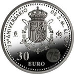 Thumb 30 evro 2013 goda 75 let ego velichestvu huanu karlosu i