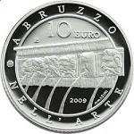Thumb 10 evro 2009 goda l akuila moneta dlya vosstanovleniya