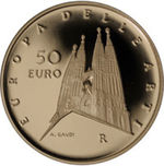 Thumb 50 evro 2009 goda ispaniya antonio gaudi