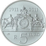 Thumb 5 evro 2011 goda 100 let zdaniyu monetnogo dvora