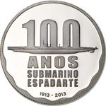 Thumb 2 5 evro 2013 goda 100 let pervoy portugalskoy podvodnoy lodke mech ryba