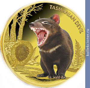 Full 100 dollarov 2013 goda tasmanskiy dyavol