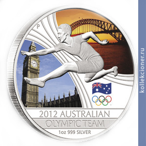 Full 1 dollar 2012 goda avstraliyskaya olimpiyskaya sbornaya