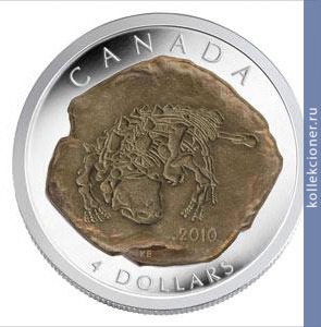 Full 4 kanadskih dollara 2010 goda euplotsefal