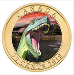 Thumb 50 kanadskih tsentov 2010 goda eksponat dinozavr