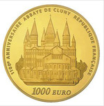 Thumb 1000 evro 2010 goda 1100 letnyaya godovschina abbatstva klyuni